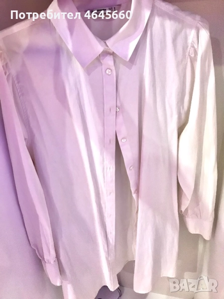 Риза бяла дълга, снимка 1