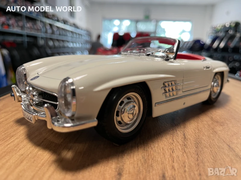 Рядък модел метална колекционерска количка MERCEDES 300 SL 1957г 1:18, снимка 1
