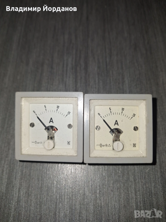 амперметър до 15 А за постоянен ток клас 2,5, снимка 1