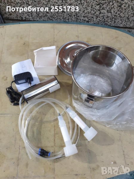 Доилен апарат за кози и овце 5л, снимка 1