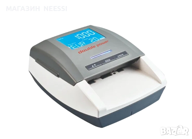 Детектор за фалшиви банкноти Double Power, Проверка евро, Автоматично броене, снимка 1
