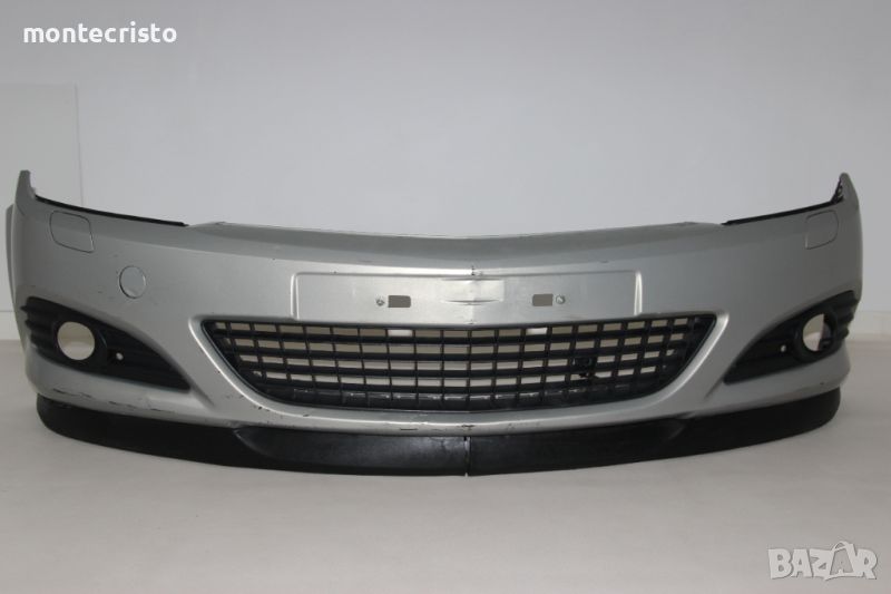 Предна броня Opel Astra H GTC 3 врати (2003-2007г.) 13110295 / 1400334 с отвори за пръскалки, снимка 1