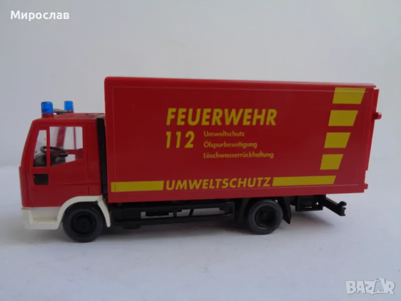 WIKING H0 1/87 IVECO ПОЖАРНА МОДЕЛ ИГРАЧКА КАМИОН, снимка 1