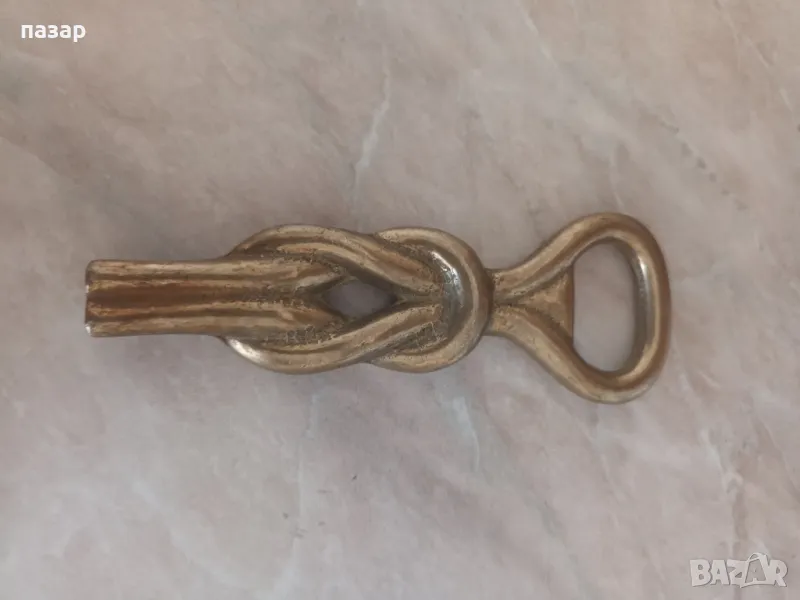 морски възел бронз отварачка за бира, снимка 1
