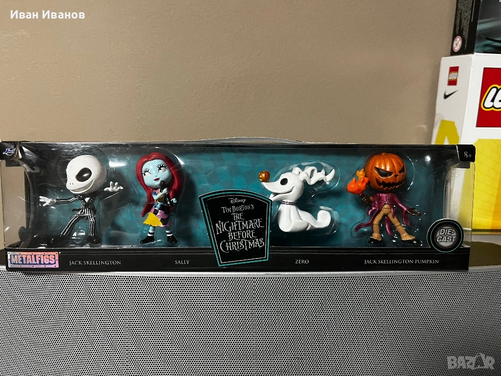 Комплект Metalfigs The Nightmare Before Christmas – 4 фигурки, снимка 1
