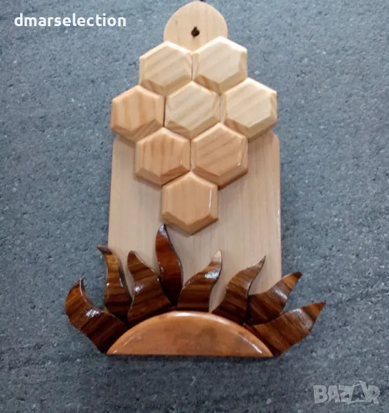 Дървена декорация ALE49, снимка 1