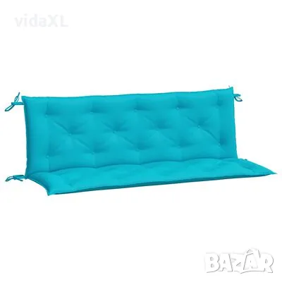 vidaXL Възглавници за градински пейки 2 бр тюркоаз 150x50x7 см плат(SKU:361715), снимка 1