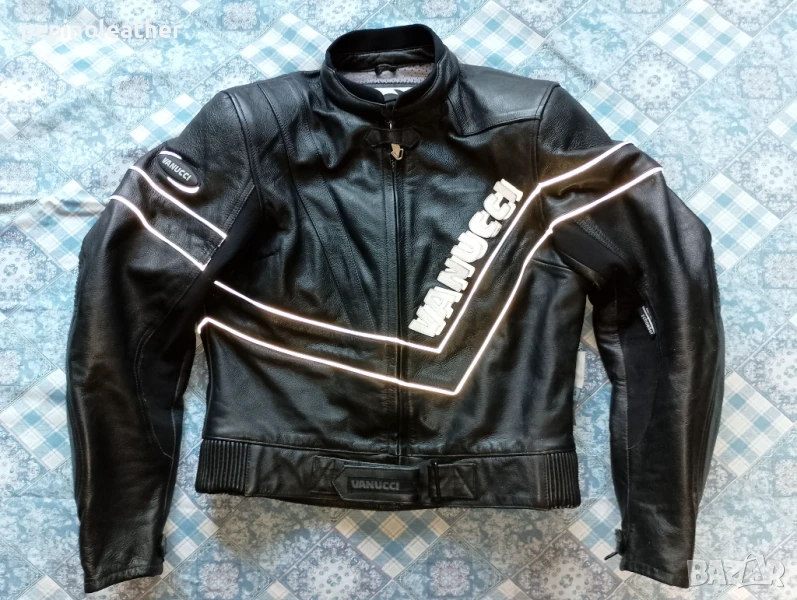 Кожено МОТО байкърско яке със и без протектори, разни номера, 50-180 лв, снимка 1
