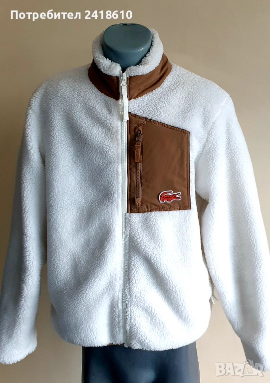 Lacoste Pile Fleece Sherpa Unisex Size L  НОВО! ОРИГИНАЛ! Унисекс Яке Горнище!, снимка 1