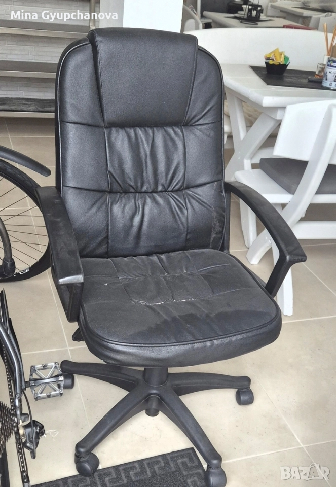 стол за бюро кожа, снимка 1
