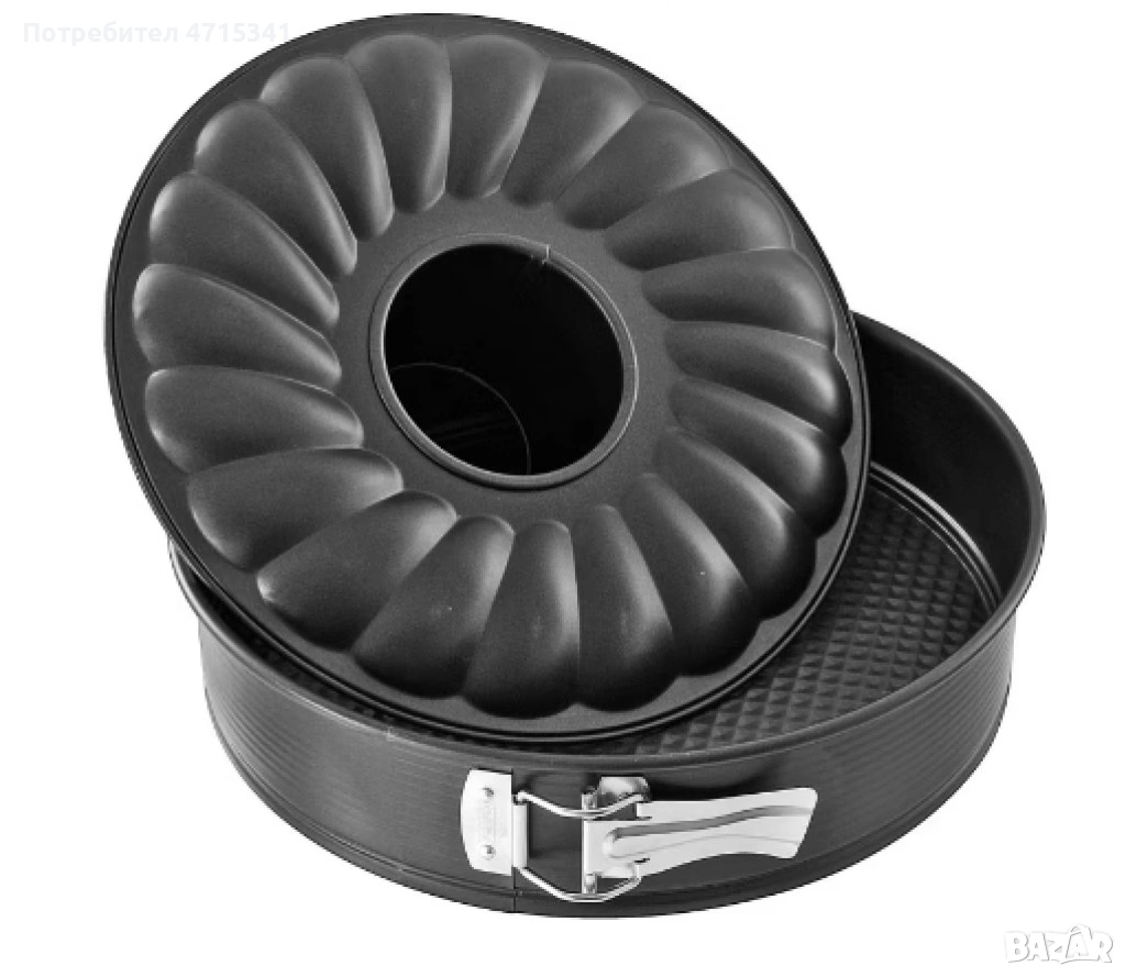 Кръгла тава печене с 2 дъна,18 см, снимка 1