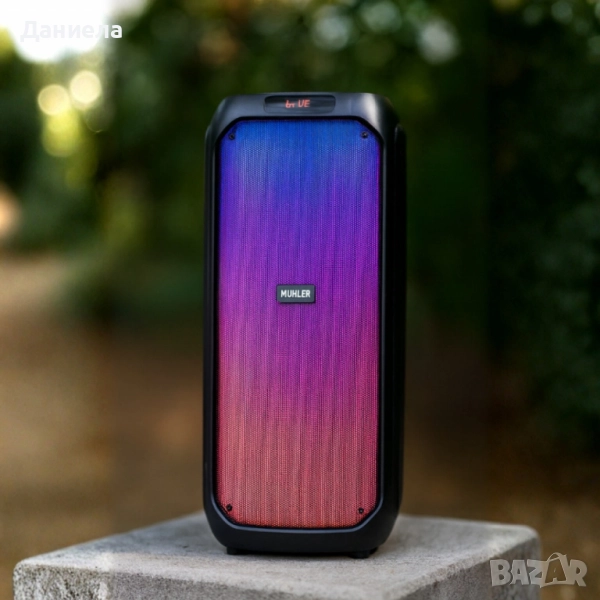 Активна тонколона Muhler MAX881R с два микрофона и дистанционно , снимка 1