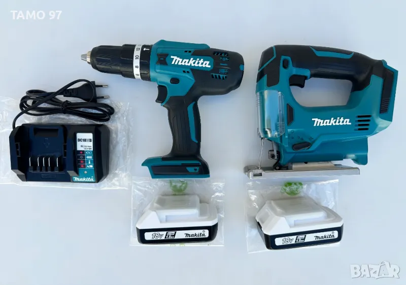 Makita HP488D & Makita JV183D - Нов комплект от ударен винтоверт и зеге, снимка 1