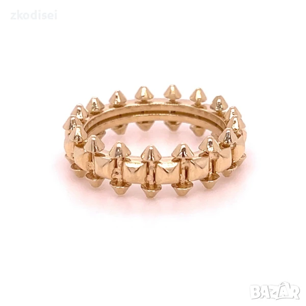 Златен дамски пръстен Cartier 5,18гр. 14кр. проба:585 размер:53 модел:32224-6, снимка 1