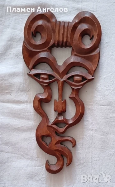 Дърворезба, маска(пано) , снимка 1