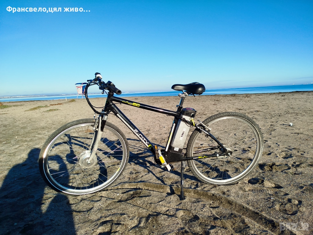 28 цола алуминиев електрически велосипед колело с ключ и зарядно , снимка 1