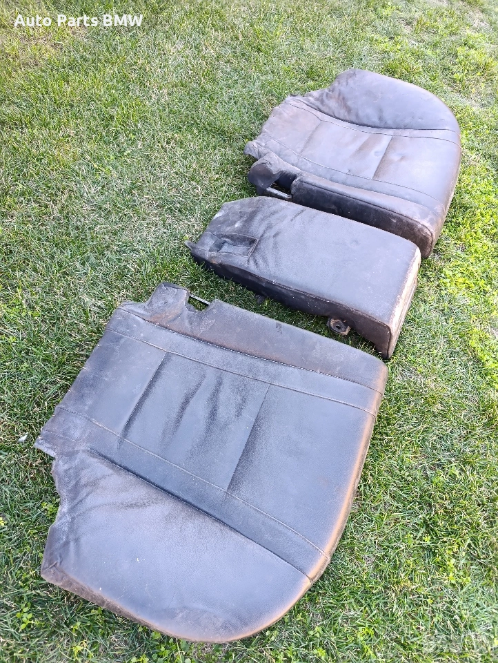 Задна седалка BMW E65 E66 Черна кожена седалка БМВ Е65 Е66 с подгрев, снимка 1