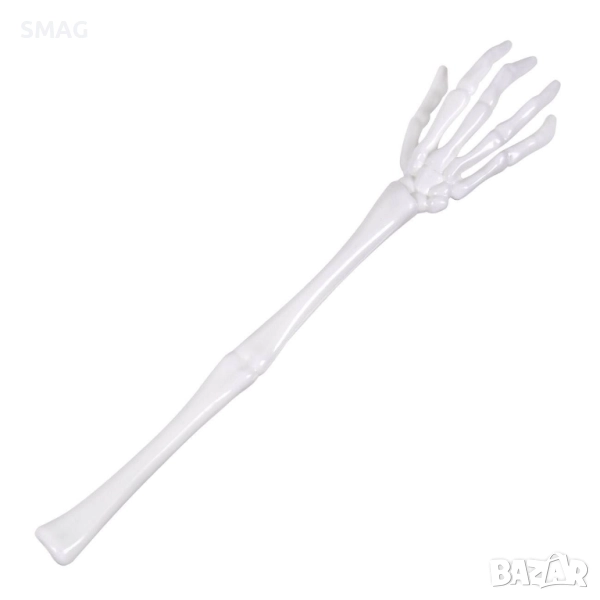 Halloween / Хелоуин реалистична ръка на скелет – декорация 33см_1217539, снимка 1