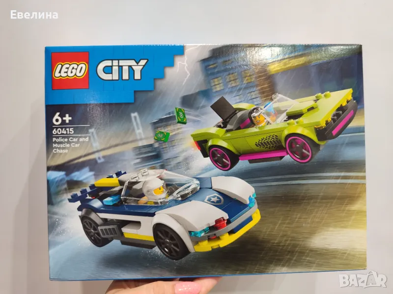 Детски конструктор Лего LEGO CITY Преследване с полицейска кола 60415, снимка 1