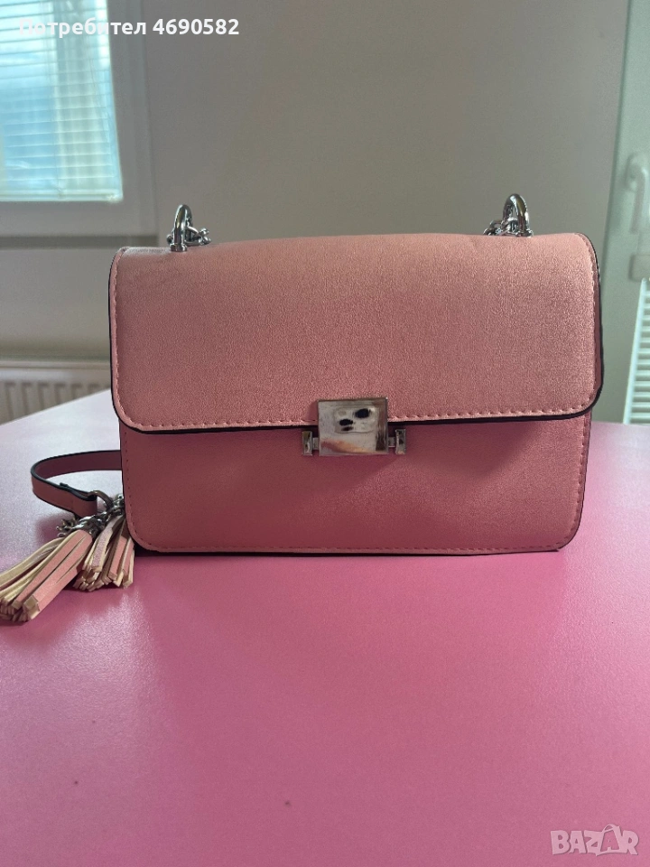 Розова чанта от еко кожа, снимка 1
