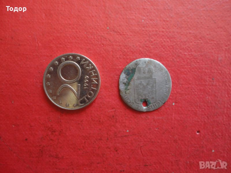 3 Kreuzer кройцер 1849 сребърна монета, снимка 1
