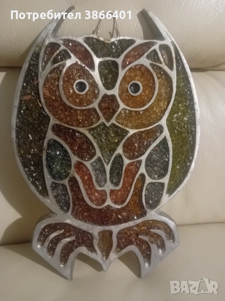 Фигура за стена бухал , снимка 1