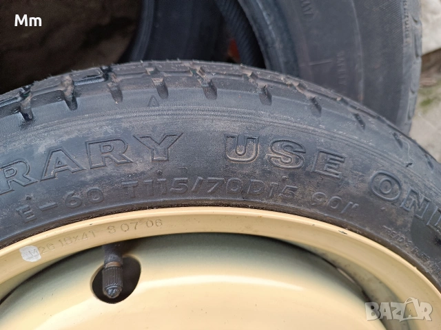 резервна гума мазда, снимка 2 - Гуми и джанти - 53698119