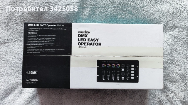 Контролер осветление Eurolite DMX LED EASY Operator Deluxe, снимка 10 - Лед осветление - 53731891