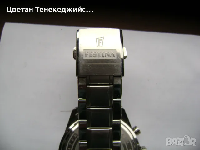 Продавам швейцарски часовник Festina Chronograph, снимка 8 - Мъжки - 47969798