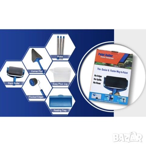 Комплект валяци за боядисване с резервоар