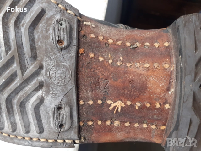 Стари немски военни кожени бойни ботуши униформа Германия, снимка 6 - Антикварни и старинни предмети - 53904631