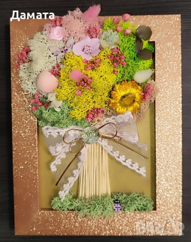 Картини букети/Дървото на живота/моливник и други със скандинавски мъх