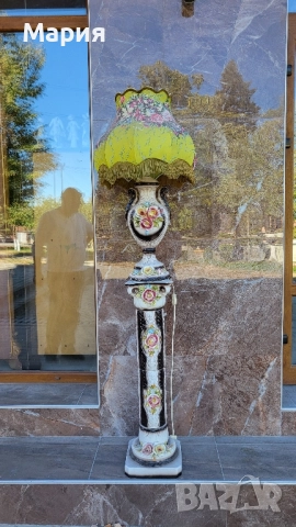 Италианска колона с лампа 095, снимка 7 - Настолни лампи - 51824451
