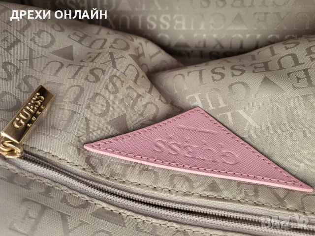 Розова чанта Guess Lux, снимка 13 - Чанти - 48987000