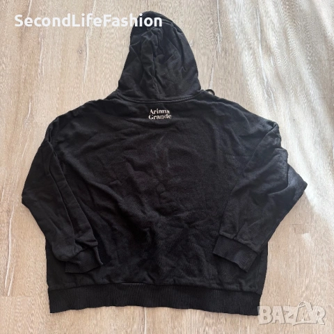 Дамски суичър с качулка овърсайзър Ariana Grande 7 Rings размер M, H&M, снимка 8 - Суичъри - 53505552