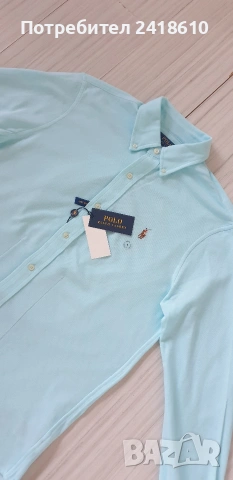 POLO Ralph Lauren Knit Oxford Pique Cotton Mens Size M  НОВО !ОРИГИНАЛ! Мъжка Риза!, снимка 10 - Ризи - 53444689