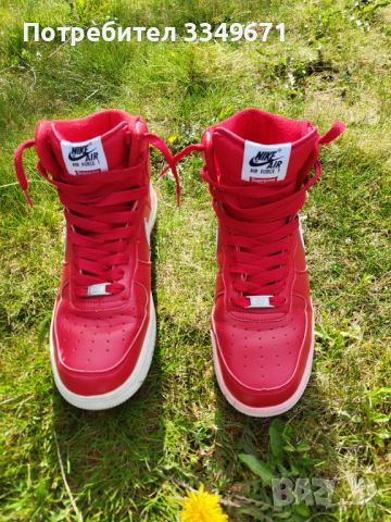 Nike Supreme x Air Force 1 High SP Red 2014, снимка 4 - Спортно елегантни обувки - 45161773