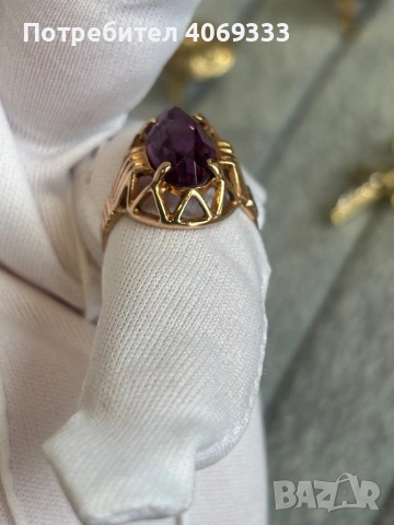 4.7 гр Уникат Руски златен пръстен 14к, снимка 3 - Пръстени - 54175529