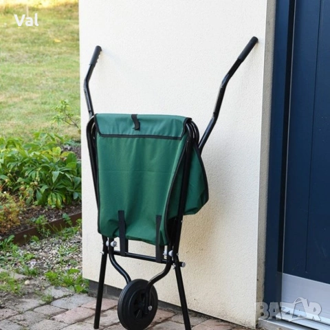 Сгъваема градинска количка с голям капацитет – лека, здрава и компактна за съхранение, снимка 8 - Градински инструменти - 53038857