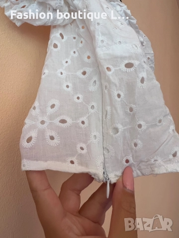 Късо бяло потниче 100% памук М размер на марката Calliope 🤍, снимка 4 - Корсети, бюстиета, топове - 51809716
