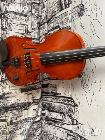 Zeta Acoustic Violin 4 Strings Цигулка Зета Акустична Цвят Черен и Кафяв 4 Струни , снимка 5 - Струнни инструменти - 52418347