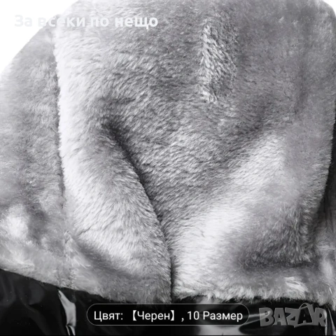 Дамски Черни Зимни Меки И Топли Ботуши 35EU размер , снимка 4 - Дамски ботуши - 53199670