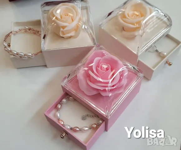 Оригинален подарък за жена - Перла на късмета със златен синджир, снимка 12 - Колиета, медальони, синджири - 49974800