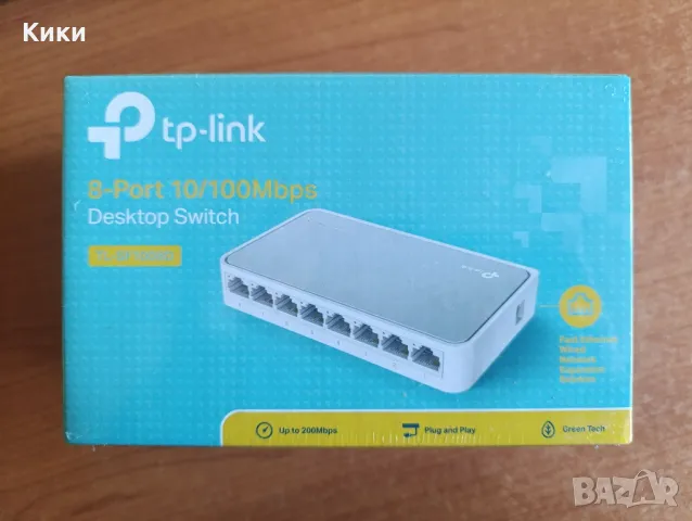 Суич TP-LINK TL-SF1008D, 8 x 10/100Mbps, снимка 1 - Суичове - 48405443