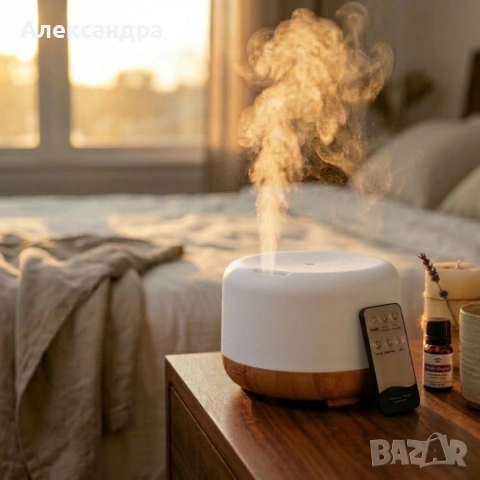 Арома дифузер - овлажнител за въздух с дистанционно управление, снимка 10 - Други стоки за дома - 53880020