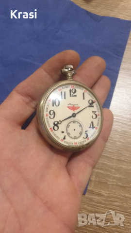 Джобен часовник Молння, снимка 1 - Антикварни и старинни предмети - 39786934