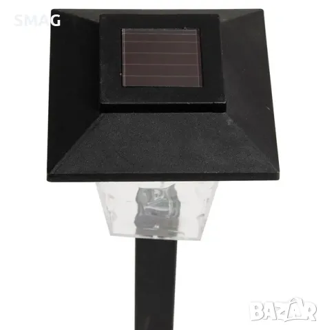 Слънчев фенер соларна лампа -  черен 30см S_1103694, снимка 3 - Соларни лампи - 49903580