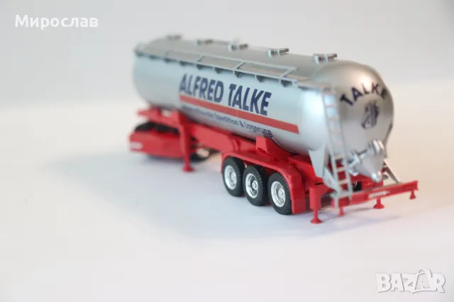 HERPA H0 1/87 MERCEDES ЦИЛОЗ ЦИСТЕРНА КАМИОН ТИР МОДЕЛ, снимка 8 - Колекции - 50142914