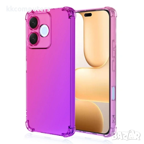 Калъф за Honor 600 Lite 5G с градиентен дизайн и подсилени ъгли – 5 цвята, снимка 3 - Калъфи, кейсове - 54250110