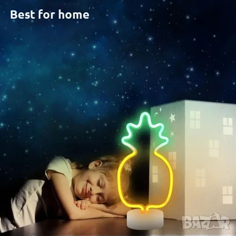 Neon Pineapple Light Неонови LED светлини, снимка 8 - Други - 49727407